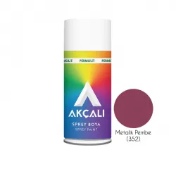 Akçalı Sprey Boya Metalik Pembe (352)