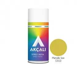 Akçalı Sprey Boya Metalik Sarı (353)