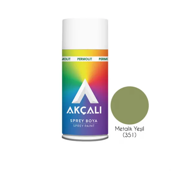 Akçalı Sprey Boya Metalik Yeşil (351)
