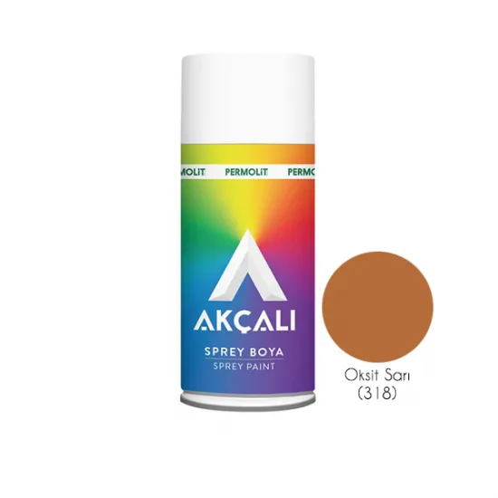 Akçalı Sprey Boya Oksit Sarı (318)