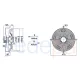 Weiguang Emici Aksiyel Fan 40 Cm (Motorlu) YWF4E-400 - 1380 Devir - 220V