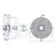 Weiguang 500 mm Emici Aksiyel Fan YWF4E-500 - 1320 Devir 220V