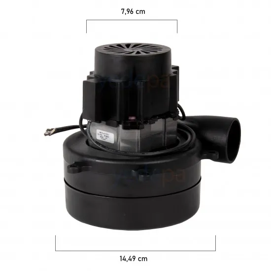 Ametek Süpürge Motoru - Çift Fan Egzozlu 400W 24V