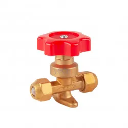 Shut-Off Valve 1/2 inch – Flare Manual Shut-Off Valve, with Flare Nuts