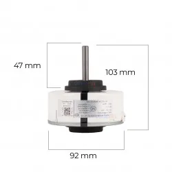 Arçelik - Beko Klima İç Ünite İnverter BLDC Fan Motoru DC 310 V 30 W – 5401276004 Uyumlu (KELI KLBL31008P003002L, Mil 47 mm)