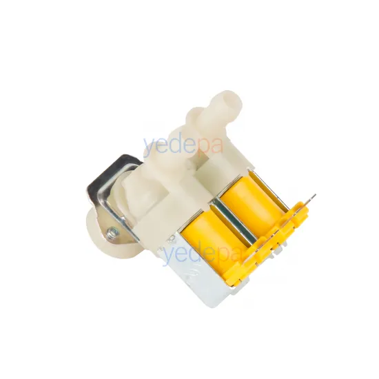 Arçelik Uyumlu Çamaşır Makinesi İkili Su Giriş Ventili 24V DC 180° Metal Braketli (WVSC-24-2101A)