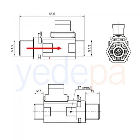 Ariston - Ferroli - Baymak Kombi Su Akış Şalteri FLCZ20A00 (GTE)
