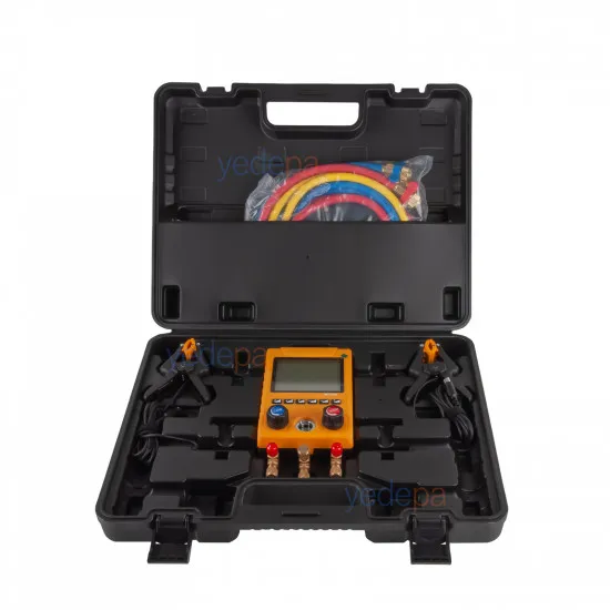 Artiko MG-100B Dijital Manifold – Superheat/Subcooling Hesaplı, 88 Gaz Kütüphaneli (3 Hortumlu)