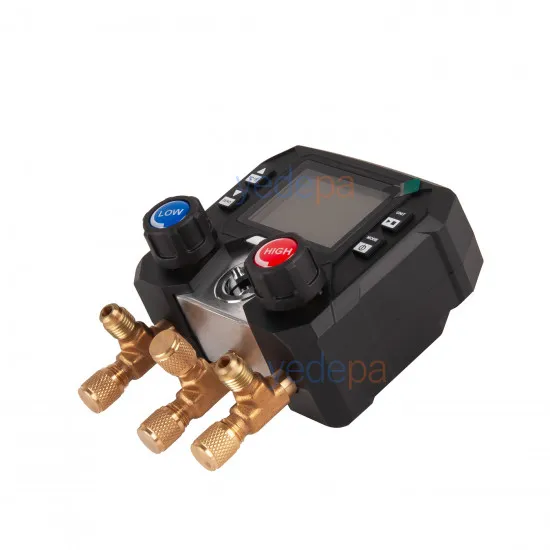 Artiko MG-10A Dijital Manifold Full Set – 88 Soğutucu Gaz, 800 psi, A2L Alev İkonu, 3 Hortumlu