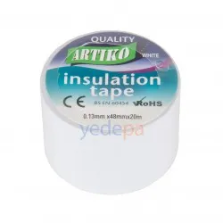 Artiko Yapışkanlı PVC Beyaz Klima Dekoratif Bant - 0.13mm x 48mm x 20m