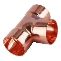 Bakır Bağlantı T (Tee) 1/4" - 6 mm | Yüksek Basınç Dayanımlı Lehimlenebilir Üçlü Boru Bağlantısı