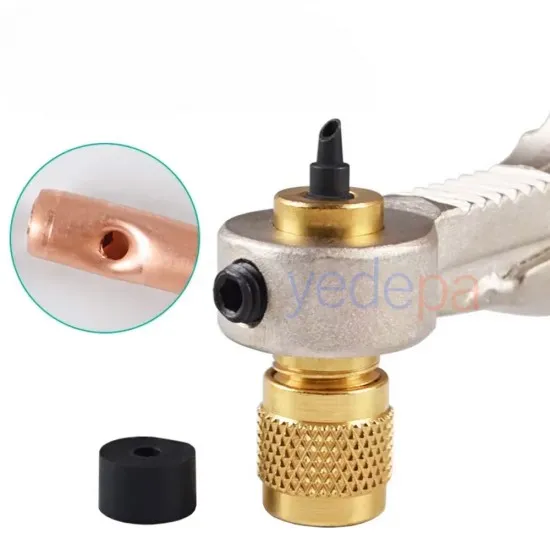 Bakır Boru Delme ve Valf Takma Pensesi | Soğutucu Geri Kazanım Aleti