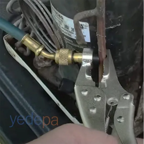 Bakır Boru Delme ve Valf Takma Pensesi | Soğutucu Geri Kazanım Aleti