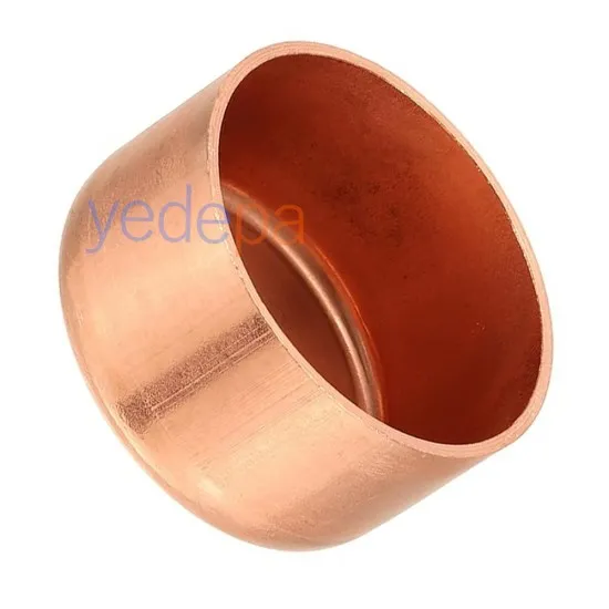 3/8" (9,52 mm) Bakır Cap Kör Tapa | Lehimlenebilir, Yüksek Basınç Dayanımlı
