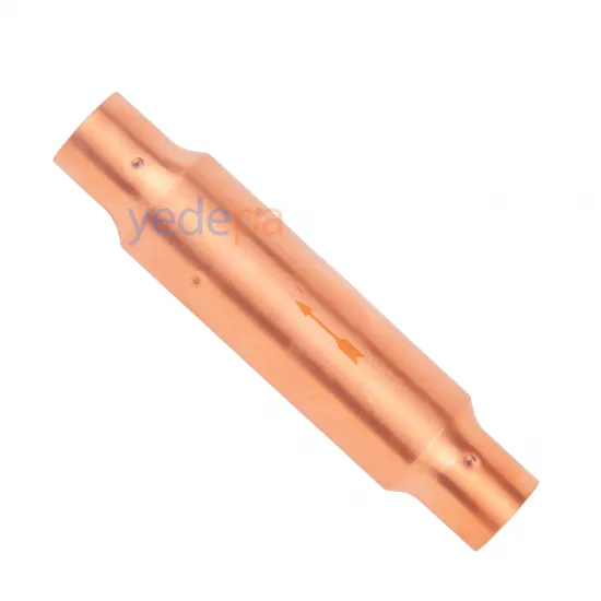 Bakır Çekvalf 7/8" ODF Lehimli – Düz Tip, Süzgeçli (Tek Yönlü Vana)
