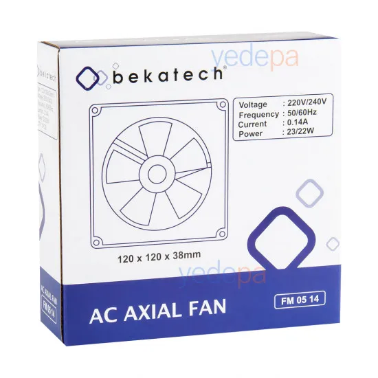 Soğutucu Kare Fan Motoru - 120x120x38mm