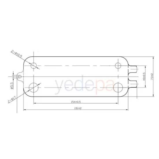 Bosch - Buderus - Viessmann Kombi Plakalı Eşanjör 20 Plaka
