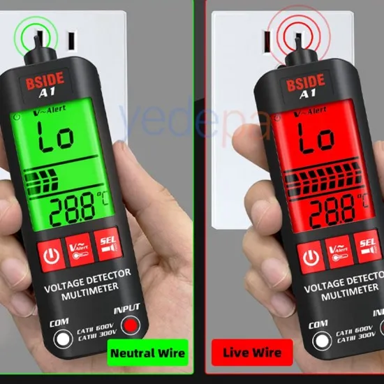 BSIDE A1 Voltaj Dedektör Multimetre – Hassas AC/DC Voltaj ve Direnç Ölçümü İçin Kompakt Çözüm