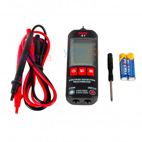 BSIDE A1 Voltaj Dedektör Multimetre – Hassas AC/DC Voltaj ve Direnç Ölçümü İçin Kompakt Çözüm