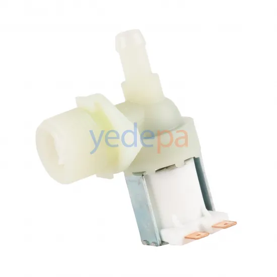 Bulaşık Makinası Tekli Su Giriş Vana Ventili - 90° Plastik Bağlantılı - TP Reflex