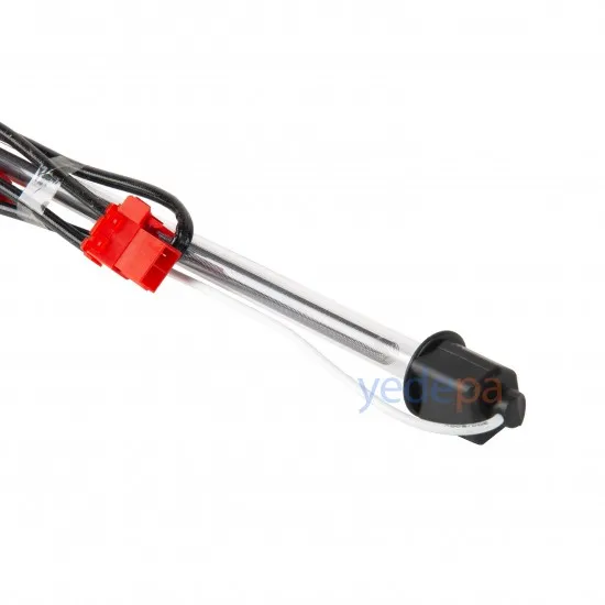 Buzdolabı Cam Tüp Rezistans 15" (366mm) - Kırmızı Soket - Samsung, LG Uyumlu