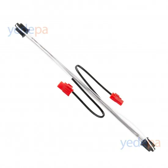 Buzdolabı Cam Tüp Rezistans 15" (366mm) - Kırmızı Soket - Samsung, LG Uyumlu