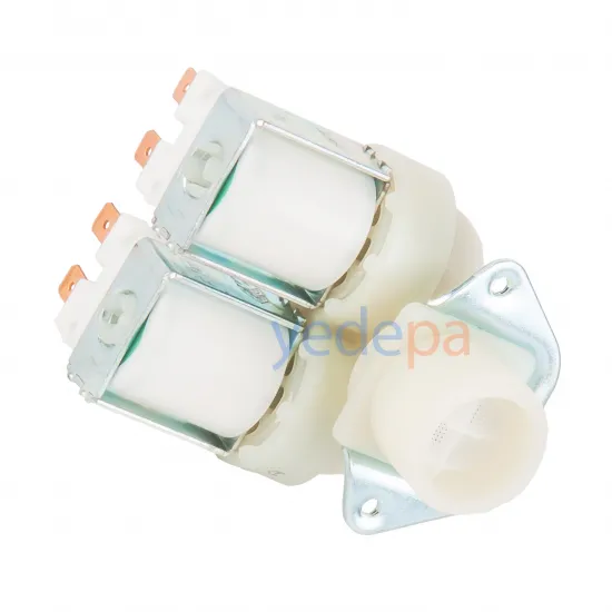 Çamaşır Makinası İkili Su Giriş Vana Ventili - 180° Metal Bağlantılı - TP Reflex