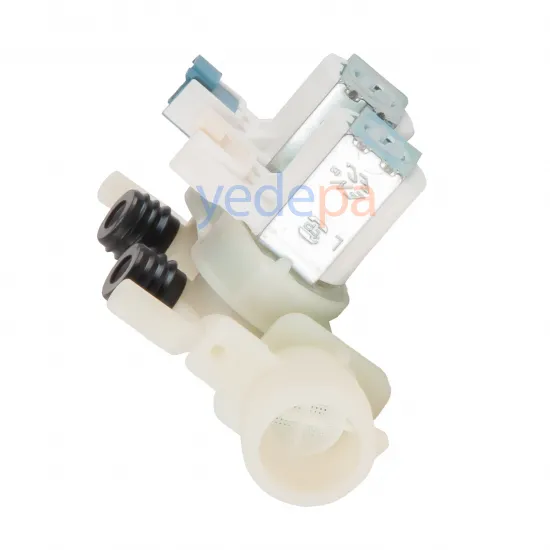 Çamaşır Makinası İkili Su Giriş Vana Ventili - 90° Plastik Bağlantılı Grup Soketli - TP Reflex