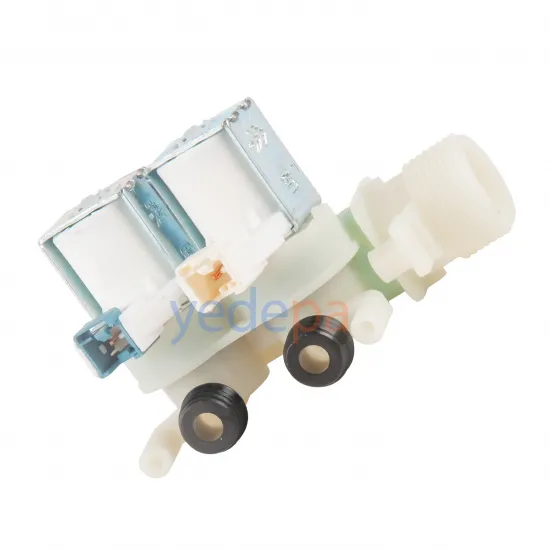 Çamaşır Makinası İkili Su Giriş Vana Ventili - 90° Plastik Bağlantılı Grup Soketli - TP Reflex