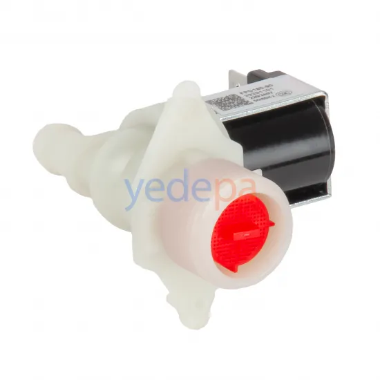 Çamaşır Makinası Su Giriş Ventil Vanası 180° Plastik Braketli 10,50 mm