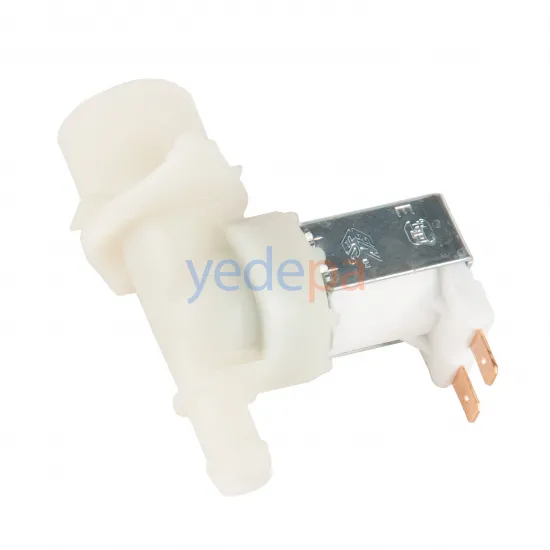 Çamaşır Makinası Tekli Su Giriş Vana Ventili - 180° Plastik Bağlantılı - TP Reflex