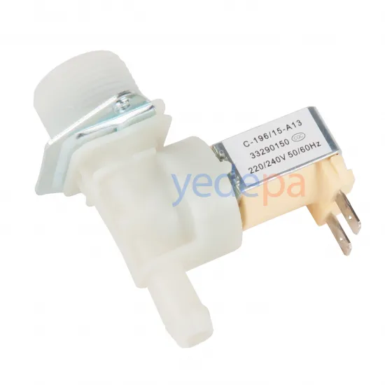 Çamaşır Makinası Tekli Su Giriş Vanası 180° Metal Braketli 10,50 mm