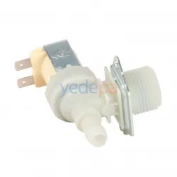 Çamaşır Makinası Tekli Su Giriş Ventil Vanası 90° Metal Braketli 10,50 mm