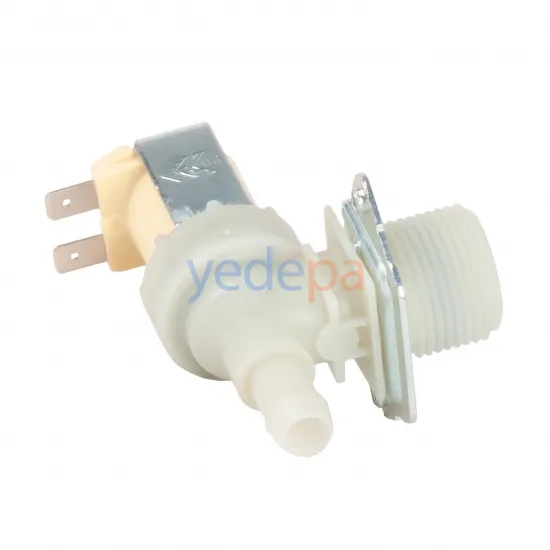 Çamaşır Makinası Tekli Su Giriş Vanası 90° Metal Braketli 10,50 mm