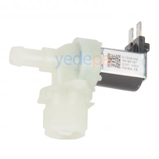 Çamaşır Makinası Tekli Su Giriş Vanası 90° Plastik Braketli 10,50 mm