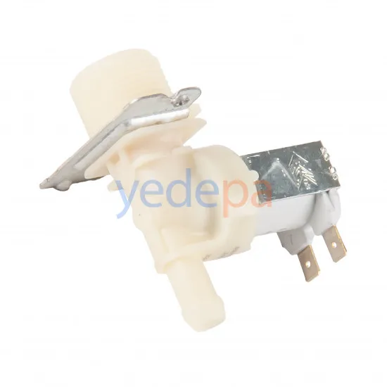 Çamaşır Makinesi Tekli Su Giriş Ventil Vanası - 180° Metal Bağlantılı 10.5mm - Bitron