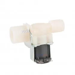 Çamaşır Makinesi Tekli Su Giriş Ventili (1/2" - 3/4" Uyumlu, Düz Çıkış, 220V)
