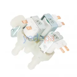 Çamaşır Makinesi Üçlü Su Giriş Ventil Vanası - 90 Metal Bağlantılı 10.5mm - TP Reflex