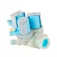 Çamaşır Makinesi Üçlü Su Giriş Ventil Vanası Mavi Bobin - 180° Plastik Bağlantılı Soketli 2005680800 10.5mm - TP Reflex
