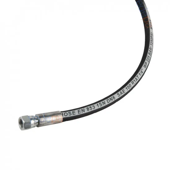 Canflex 1/4 inç Hidrolik Hortum 3 Metre – EN 853 1SN / SAE 100 R1AT, 225 Bar, Çift Taraflı Rekorlu