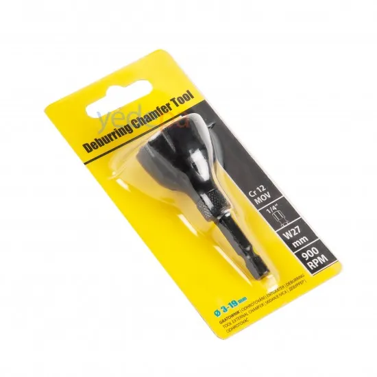 Çapak Alma Aleti | Dış Pah Kırma Ucu | 3-19 mm | Matkap ve Şarjlı Tornavida Uyumlu