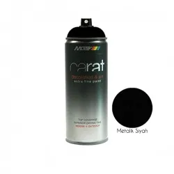 Carat Sprey Boya Metalik Siyah