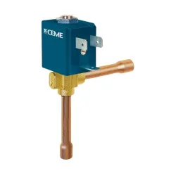 CEME CM-5925TE20D1W7 Solenoid Vana – 90° Köşe Tip, 1/4" ODF Kaynaklı, Normalde Kapalı, Kv 0,120
