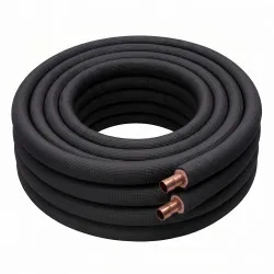 1/2" ve 3/4" Çiftli İzolasyonlu Bakır Boru - Cform2™ (R410A/VRV) | 9mm Siyah PEX İzolasyon | E Sınıfı