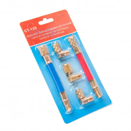 CT-135 Araç Klima Döner Bağlantı Adaptör Seti | Klima Dolum Hortumu