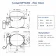 Cubigel NPT14RA Hermetik Kompresör – 1/2 HP, R290, HBP 2.066 W