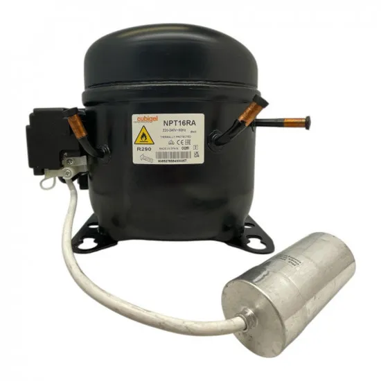 Cubigel NPT16RA Hermetik Kompresör – 2/3 HP, R290, HBP 2.310 W