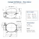 Cubigel NUY90LAa Hermetik Kompresör – 3/8 HP, R290, LBP 451 W