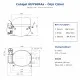Cubigel NUY90RAa Hermetik Kompresör – 3/8 HP, R290, HBP 1.236 W