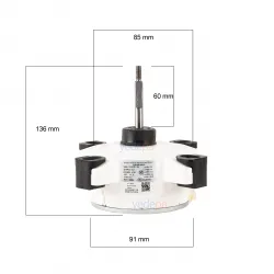 Daikin İnverter Klima DC Dış Ünite Fan Motoru M5SLY10/15FR-1-WL (ZKFP-41-10-1)
